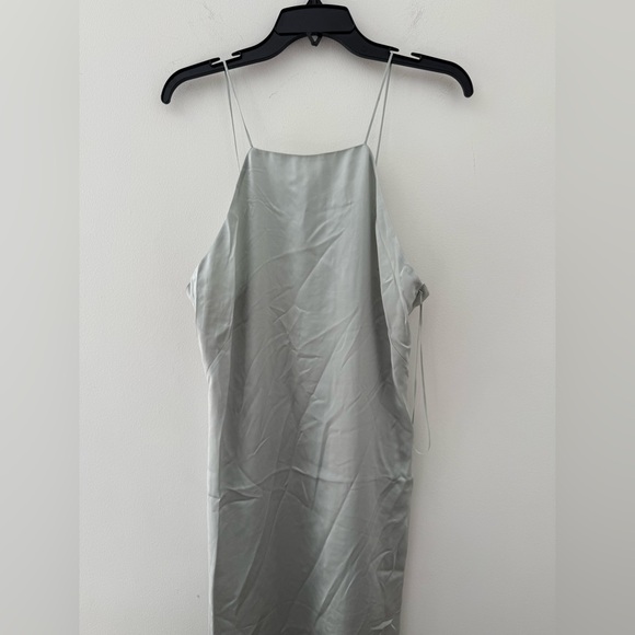 Club Monaco Silk Sage Charmeuse Dress Size 10 NWT - Picture 10 of 13